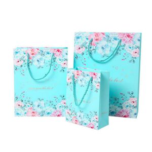 Rose Candy Cookie Gift Wrap Papieren Bag Roze Bloem Chocoladebox Bruiloft Biscuit Packaging Valentines Day