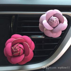 Rose Auto Luchtbevochtiger Essentiële Oliën Diffusers Voertuig Luchtreiniger Auto Ventilatie Clip Parfum Decoratie Accessoires Auto Aroma Auto Geur