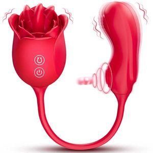 Rose pour femme tapotant gode vibrateur stimulateur de Clitoris femme silencieux masturber masseur adulte Persona Charge Usb