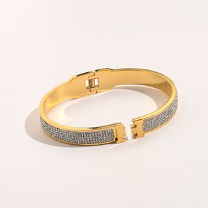 Rose goud 925 zilveren Bangle armband luxe mode stalen stempel armbanden dames liefdesbrief armband sieraden ontwerp voor meisjes klassiek premium accessoires cadeau