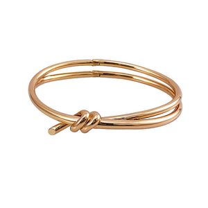 Pulsera de oro rosa para mujer T brazalete joyería de diseño gema diamantes plata titanio acero material no alérgico o indecolorable moda doble letra t pulseras