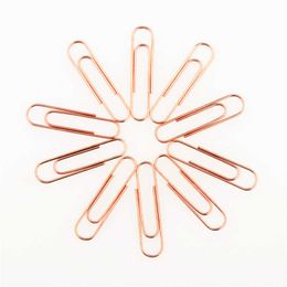 Couleurs or Rose 15/28/33/50mm taille accessoires trombones bloc-notes bloc-notes trombones étudiant fournitures de bureau papeterie