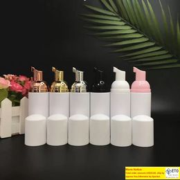 Roségouden schuimende pompflessen Plastic mini -schuim Sispensing Refill Bottle Soap Dispenser voor het reinigen van TravelCosmetics Packaging 60ml