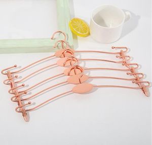 Rose Gold Metal Clothes Hanger Met Wasknijpers Clip Bra Ondergoed Lingerie Slipjes Droogrek Hanger Haak SN3257