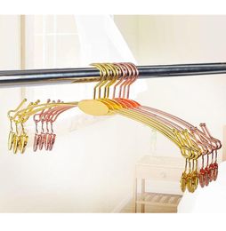 Hangers de metal de oro rosa calcetines interior sujetador de lencería de lencería clips de bragas para suministros de lavandería6023997