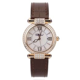 Rose Gold Original Diamond Pearl Beimu Face Quartz Women's Watch 384238-5003 Luxury 319295