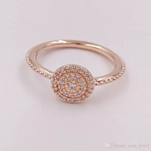 Bagues rayonnantes en or Rose, argent original, convient aux bijoux de style 180986CZ H8ale H8325s