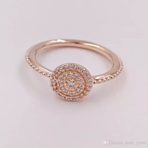 Bagues rayonnantes en or Rose, argent original, convient aux bijoux de style 180986CZ H8ale H8282e