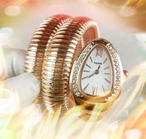 Rose goud zilver ovale vorm quartz horloge modeliefhebbers vrouwen bijenslang dames valentijn cadeau luxe diamanten ring zakelijke klok ketting armband polshorloge geschenken