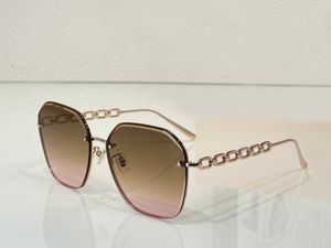 Rose Gold Zonnebril Goud/Bruin Gradiënt voor Dames Luxe Brillen Tinten Occhiali da sole UV400 Brillen