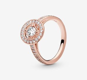 Anneau de cercle vintage en or rose pour p authentique bijoux de mariage en argent sterling cz anneaux de diamant pour femmes fiançailles filles gi8438573