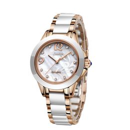 Relojes de pulsera de oro rosa para mujer, relojes de cuarzo, reloj de pulsera de lujo para mujer, reloj para chica, regalo para esposa, Zegarek Damski208g