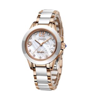 Roségouden polshorloges dames kwarts horloges dames top luxe vrouwelijke pols horloge meisje klok vrouw cadeau Zegarek damski249b