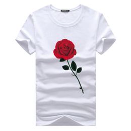 T-shirt stampate rosa T-shirt estiva girocollo maniche corte 5XL Uomo New Fashion Abbigliamento Top in cotone T-shirt casual maschile252Y