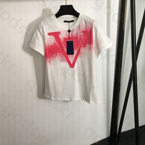 Camiseta de impresión de rosas Fashion Fashion Manga corta Classic Fina Loose Blusa Summer Blusa suelta