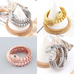 Rose Real Gold Sier Bangle Ladies Bracelet Womens Men Amistad Bracelets Doble Snake Infinity Diseñador Joyería Fiesta Regalos de boda Cumpleaños S Calidad original