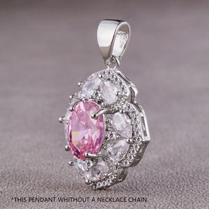 Rose Ruby Diamond Necklace Fairy kettingen Moissanite ketting met hanger sieraden voor vriendin sierlijke juwelen