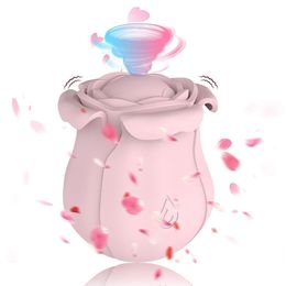 Rose Shape Vagina Zuigen Vibrator Intieme Goede Tepel Sucker Oraal Likken Clitoris Stimulatie Speeltjes voor Vrouwen