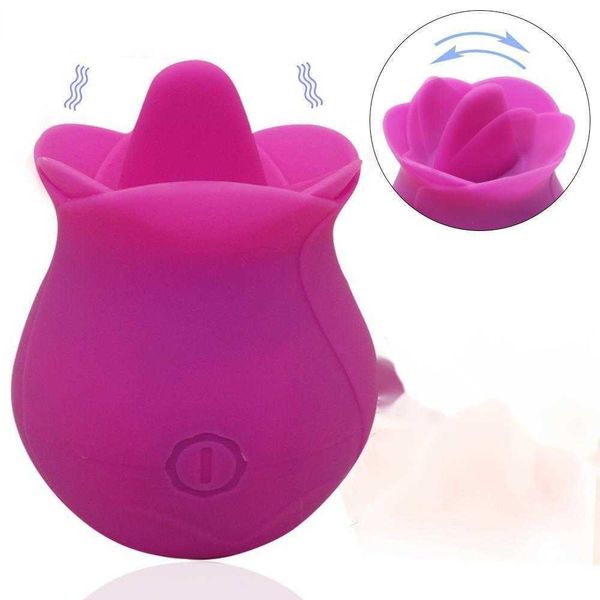 Rose sucer la langue lécher vibrateurs Clitoris mamelon ventouse pour les femmes Clitoris stimulateur Oral chatte jouet produit