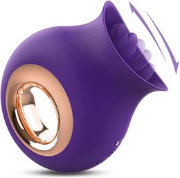 Rose Vibrator Clitoris Zuigen Vibrators Intense Zuigkracht Tong Likken Clit Stimulator Tepel Massager Speeltjes Voor Vrouw