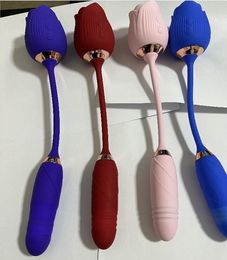 Rose Vibrators Volwassen Speelgoed Clitoris Zuigen Vibrator Kogels Intense Zuigkracht Tong Likken Clit Stimulator Tepel Massager Speeltjes Voor Vrouw