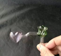 Rose Water Fles Glas Bongs Accessoires, Glas Roken Pijpen Kleurrijke Mini Multi-Kleuren Handleidingen Beste Lepel Glass Pipe