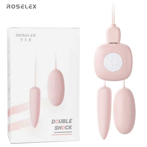 ROSELEX Rolls Pointed Round Double Jump Egg Single Control Bomb Dispositivo femenino Pareja Flirting Sex Tool 75% de descuento Ventas en línea