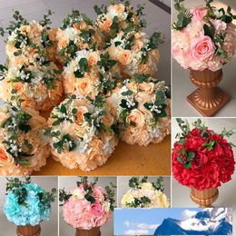 Rosqueen kunstbloem bruiloften bloem bal voor tafel centerpieces decoratie weg hoofd bloem woondecoratie bloemen