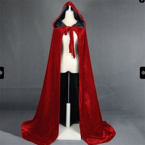 Rosetic Women Cape Winter Halloween Cape Gothic Punk Warm Long Hooded Cloak Party Club Cosplay Mujer Chica Cool Wear 201214