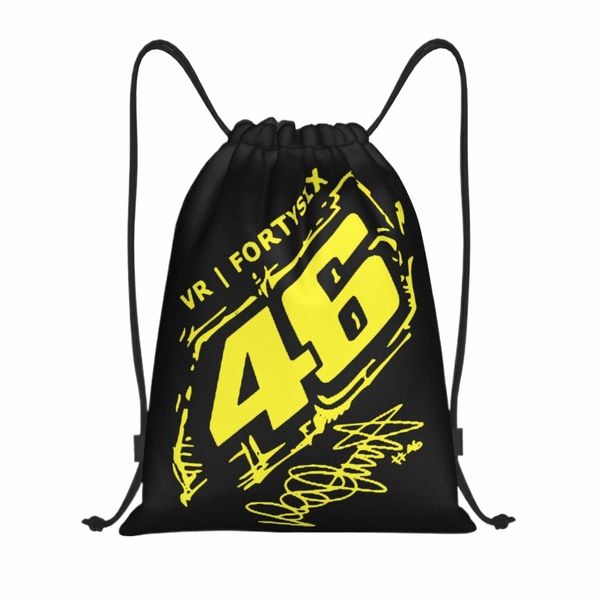 Rossi sac à dos à cordon de serrage sac de sport pour femmes hommes sac à dos d'entraînement de course de moto 155B #