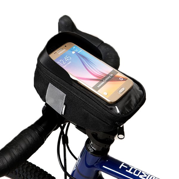 Roswheel SAHOO 112003 Cycling Bicycle Bike Head Tube Guide de téléphone portable Mobile Téléphone Bagure de boîtier Case de boîtier Pannier pour 6,5 pouces Téléphone