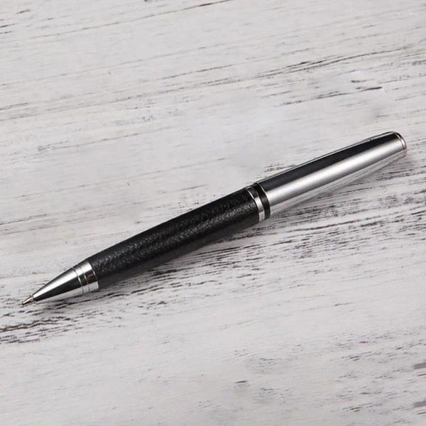 Pen Rotary Business Pen 0,5 mm Encre en cuir en cuir en métal Métalpoile Pens d'étudiant PAPELERIE OFFICIELLE DE CADE