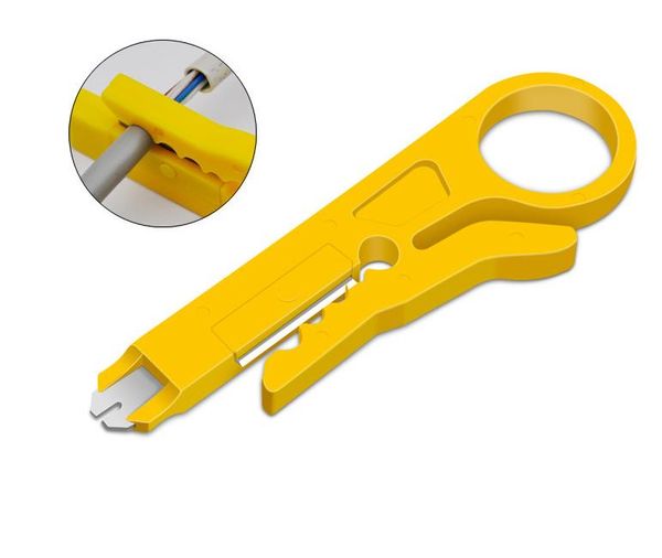 Rotary Punch Down Network UTP Cable Cutter Ciseaux Stripper RJ45 Cat5 RJ12 RJ11 CAT-5e CAT-6 câble Punch-Down Wire Tool SN4684