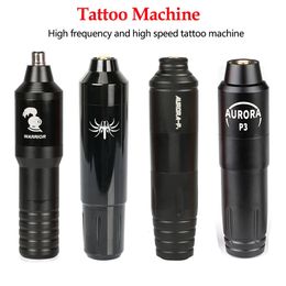 Stylo Machine à tatouer rotatif, moteur puissant à grande vitesse, connecteur RCA, pistolet pour maquillage Permanent, aiguilles à cartouche 240202