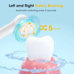Cepillo de dientes giratorio eléctrico portátil con blanqueamiento dental de limpieza basado Retire el sarro de aliento fresco oral evita la descomposición