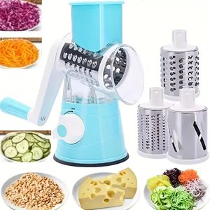 Roterende Groentensnijder Fruitsnijder Handmatige Voedselrasp Aardappelschiller Wortelrasp Shredder Dicer Veggie Chopper Keukengereedschap 240113