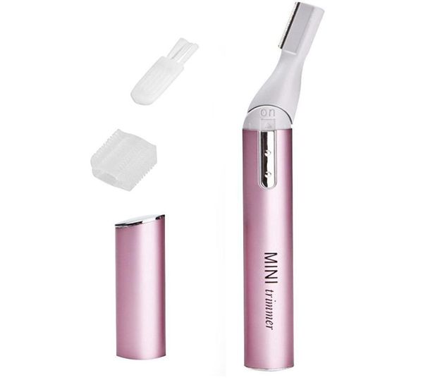 Cortadora de cejas giratoria, afeitadora de pelo facial, belleza para mujer, recortadora para línea de bikini, maquillaje, afeitadora eléctrica portátil, pedicura para piernas y axilas Bo9472142