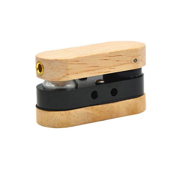 Tuyau à fumer en bois rotatif similaire à un singe, Portable avec bois, matériaux en alliage d'aluminium, tuyaux durables pour tabac faits à la main