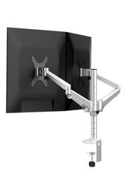 Support rotatif pour double moniteur Support de montage de bureau Vesa Support de bras de moniteur d'ordinateur universel de 27 pouces Support de moniteur pliant Compute1532736