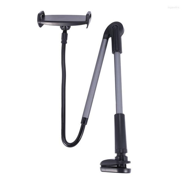 Rotierender flexibler langer Arm-Telefonhalter, verstellbarer Desktop-Bett-Tablet-Clip für Handy-Stative Loga22