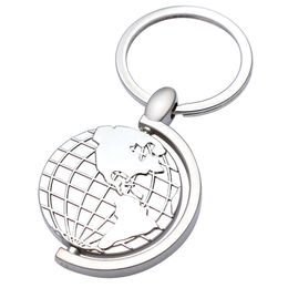 Roterende Globe Keychains Metal Keychain Key Chain Hanger Promotie Geschenkgroei