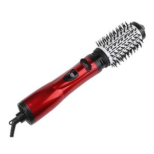 Sèche-cheveux rotatif brosse électrique sèche-cheveux peigne lisseur d'air fer à friser une étape 2 vitesses souffleur têtes remplaçables 231220