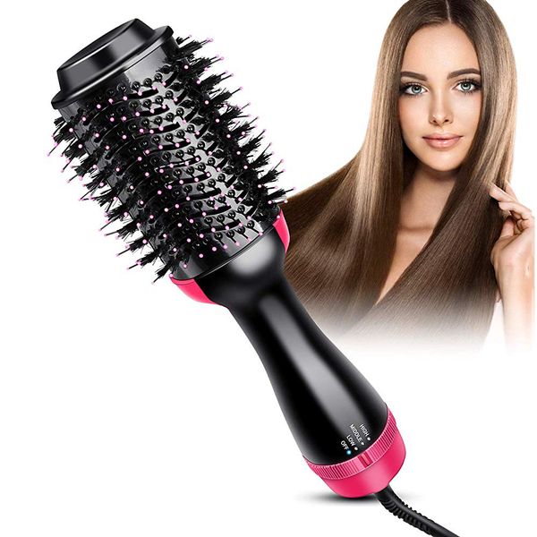 Brosse sèche-cheveux électrique, peigne chaud, lisseur à chaleur rapide, fer à friser multifonctionnel, outils de coiffure, sèche-cheveux