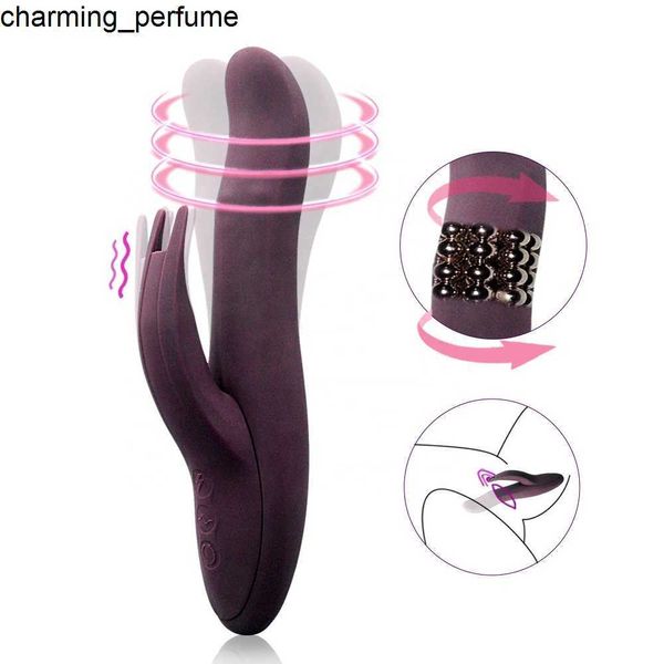 Vibratrice de lapin rotatives Haute performance Masturatrice Femelle Massage Dildo Vibrateur pour femme clitoris vagin G Stimulation ponctuelle