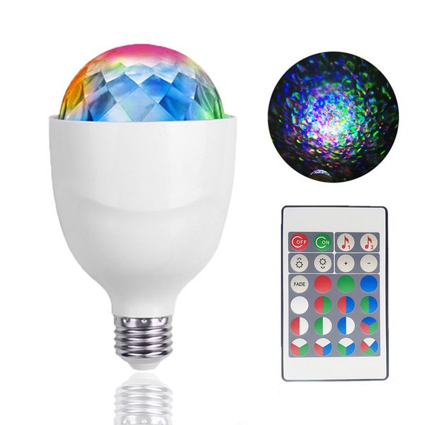 LED stroboscope ampoule Disco boule lumières rotative magique Disco ampoule lampe RGBW nuage DJ fête mariage anniversaire scène décoration lumières