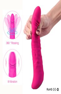 Vibromasseur rotatif pour femmes 9 Modes gode vibrateurs pénis énorme gode vagin Clitoris simulateur adulte Sex Toys Sex Shop Y1912196169438