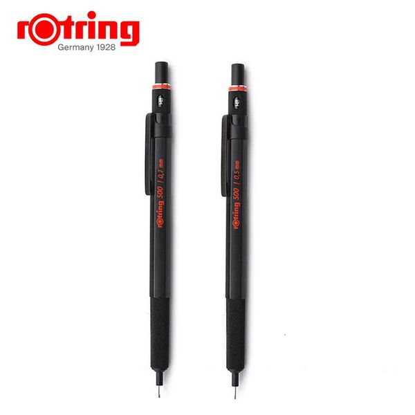 Rotring 500 0,5 mm / 0,7 mm Paste de stylo en plastique Metal Grip Crayon mécanique automatique Crayon Mécanique 1 Set 240416