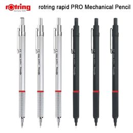 Lápiz mecánico de metal Rotring Rapid Pro 0.50.72.0mm blacksilve automático 1 pieza Y200709