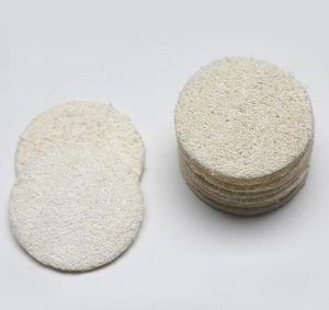 Roud Natural Loofah Pad Maquillaje facial Eliminar Exfoliante y piel muerta Baño Ducha Loofah GD596