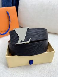 ROUIS 4.0cm Top original de haute qualité designer ceinture célèbre mode classique rétro marque de luxe simple business design de mode hommes et femmes ceintures avec boîte
